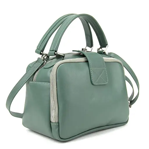 Мягкая кожаная сумка на два отдела с ручкой Firenze Italy F-IT-1045M