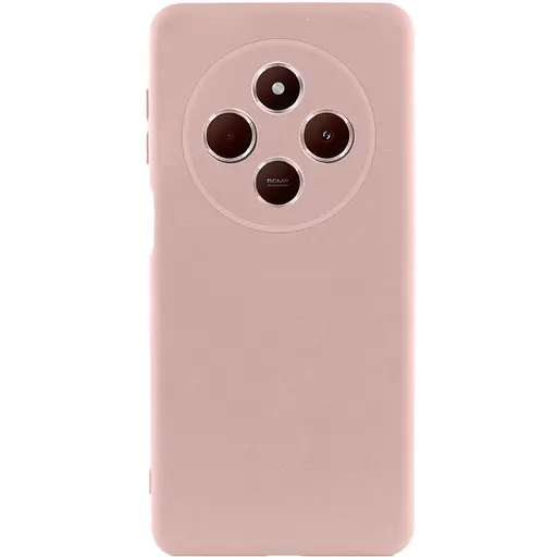 Чохол Getman TPU Liquid Silk Full Camera для Xiaomi Redmi 14C/Poco C75 Рожевий/Pink Sand