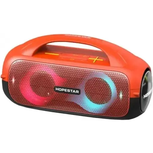Колонка bluetooth Hopestar A50PARTY LED помаранчевий - фото 1