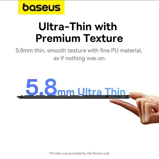 Клавиатура Baseus Brilliance Series Magnetic Keyboard Case for Pad Mini 6 8.3″ Cluster Black (с простым серией Type-C кабелем) - фото 6