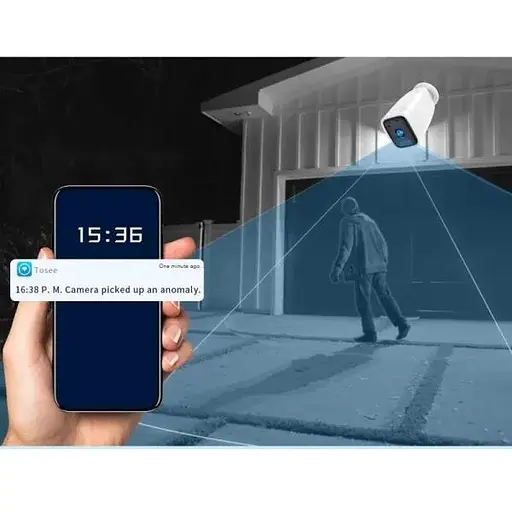 Wifi камера Sdeter з великим акумулятором 12 000 мАг B-12, вулична, із записом на SD карту до 128 Гб, Біла (100386) - фото 5