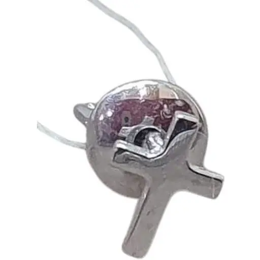 Серебряная моносерьга-пуссета Астор Крестик. 9132575/1Р