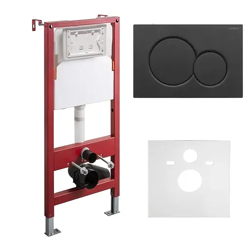 Інсталяція для унітазу Koer KT-0501-05 (з пан. змиву KT-0601-05 Чорна матова +звукоіз.) KR5170 - фото 1