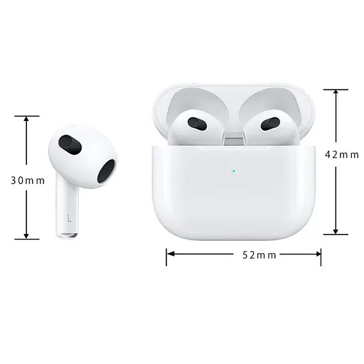 Бездротові навушники WUW-R194, TWS, BT5.0, 30mAh, 200mAh, 4h, white - фото 2