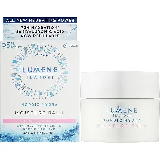 Бальзам для лица Lumene Nordic Hydra Moisture дневной увлажняющий 50 мл - фото 2