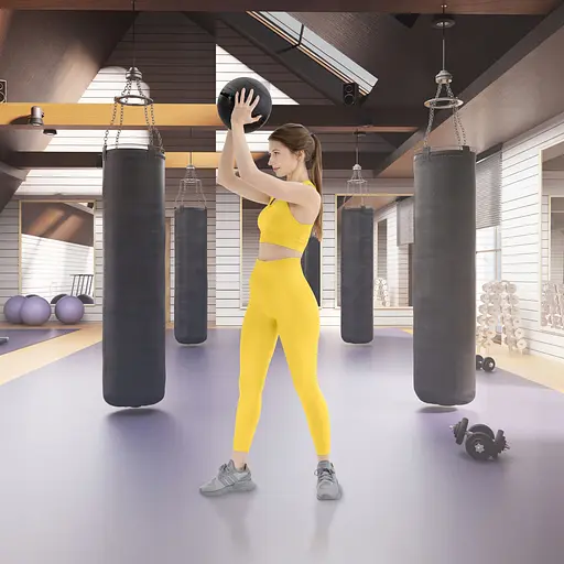 Слембол (медичний м'яч) для кросфіту 4FIZJO Slam Ball 5 кг Black (P-5907739315427) - фото 11