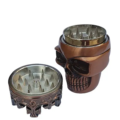 Гриндер для измельчения табака D&K Череп в короне DK-5067-B Bronze (15701) - фото 5