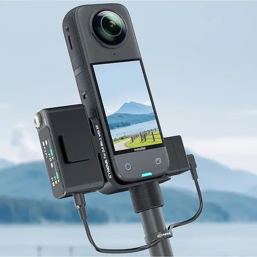 Крепление Cynova C-X5-CS02 для приемника DJI Mic 2 на экшн-камеры Insta360 X5 (142735) - фото 2