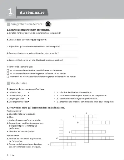 Quartier d'affaires B1 Cahier d'activités - фото 2
