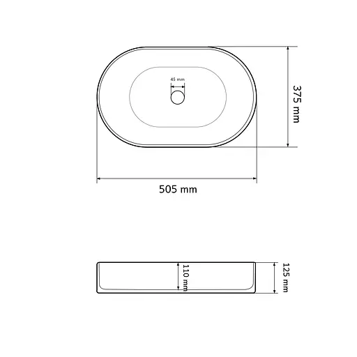 Умивальник VBI Verona 50 beige matt накладний VBI-011305 - фото 2
