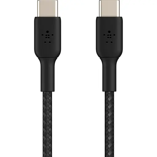 Кабель Belkin USB-C > USB-C зарядка/синхронизация 1м 60Вт Type-C плетен черный - фото 2