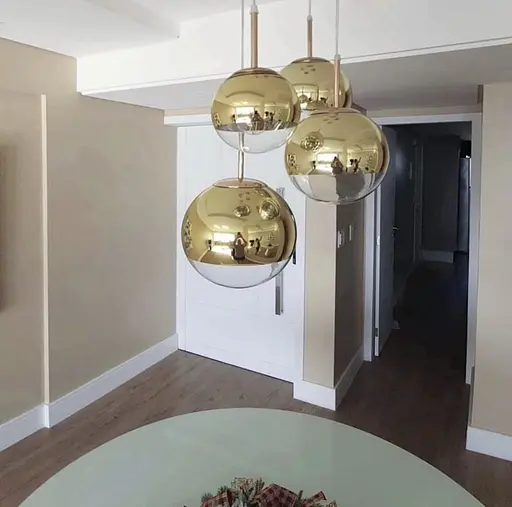 Підвісний світильник із золотистим напиленням Ø 30 см | Line F | Арт. AA320-300 GD - фото 1