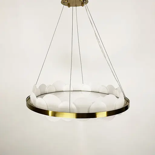 Кольцевая подвесная люстра в латунном корпусе Ø 57 см Ст. MJ204-600 AB | Line F - фото 9