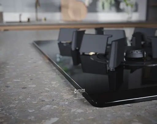 Варочная поверхность газовая на стекле Electrolux 60 см чугун электронное управление Hob2Hood черный - фото 2