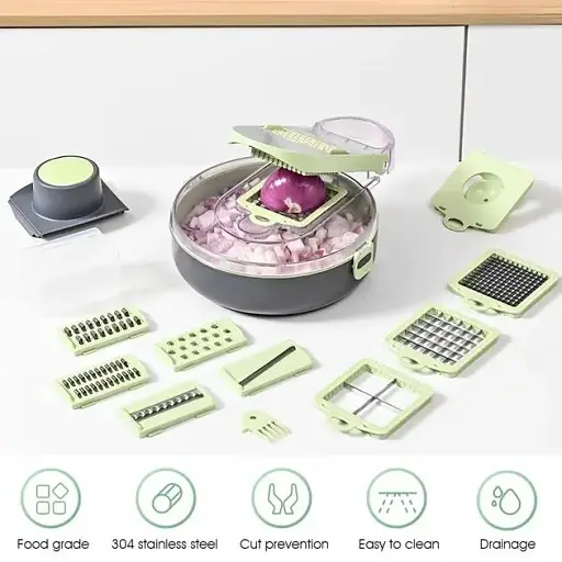 Овочерізка з контейнером Vegetable Cutter 9 в 1 - фото 5