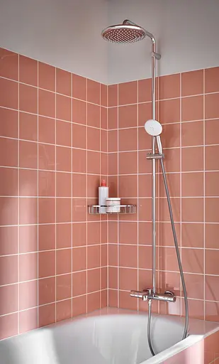 Душова система настінного монтажу з термостатом для ванни Grohe Tempesta System 250 26672001, Хром - фото 4