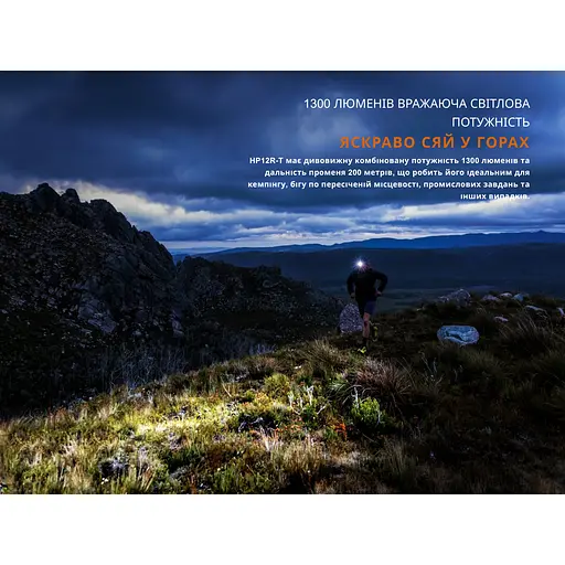 Фонарь налобный Fenix ​​HP12R-TB черный - фото 5