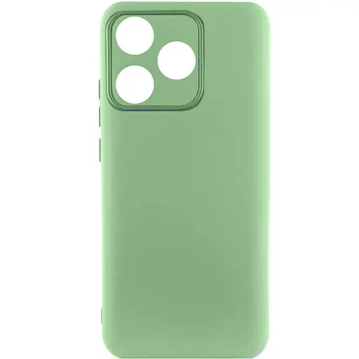 Чехол Silicone Cover Lakshmi Full Camera (AAA) для TECNO Spark 10 Мятный / Mint
