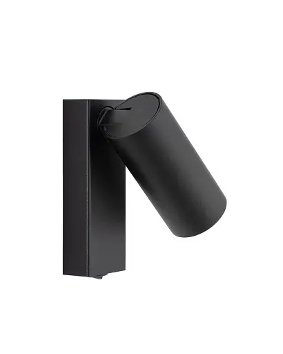 Бра, настінний світильник Nowodvorski 11763 Fourty GU10 1x10W IP20 чорний - фото 5