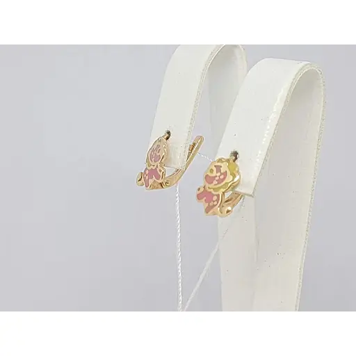 Золоті сережки Tango з емаллю. 400213Е - фото 2