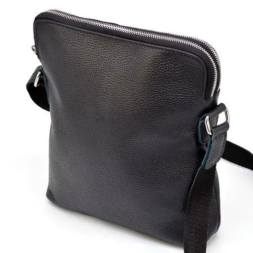 Чоловіча шкіряна сумка TARWA 27х28х6 см sum0026062 - фото 4