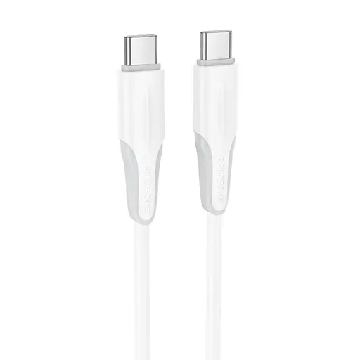 Дата кабель Borofone BX119 New Type-C to Type-C 60W (1m) White