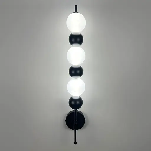 Стильные светодиодные бра в черном корпусе 75х12 см Line F Арт. WNO22/3 BK - фото 6