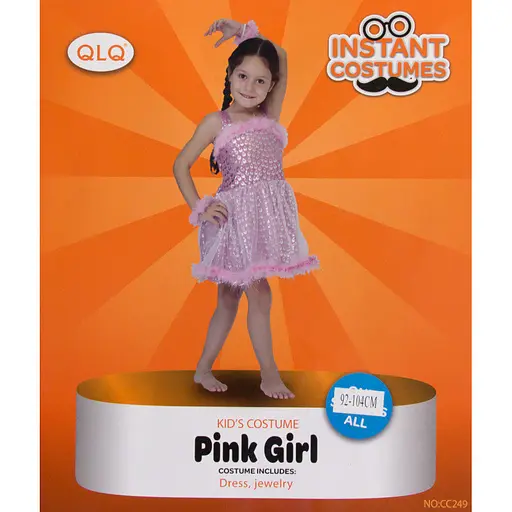 Карнавальний костюм для дівчинки Devilon Pink Girl 92-104 см (CC249A) - фото 3