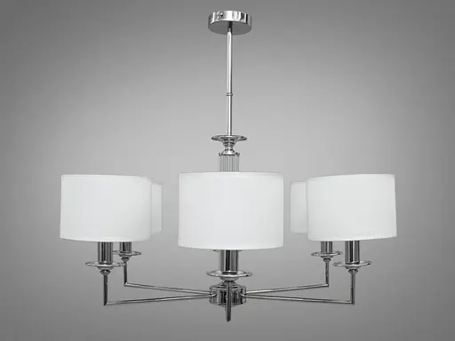 Чудова дизайнерська, сСучасна люстра з абажурами на 6 ламп в класичному - фото 2