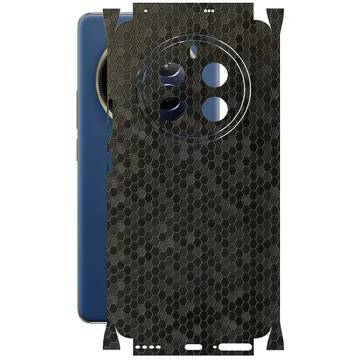 Защитная пленка StatusSKIN для Realme 12 Pro Корпус Винил Соты черные - фото 1