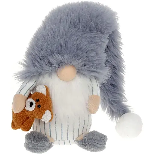 Мягкая игрушка BonaDi Гном с Медведем 17х15х58 см (000265367)