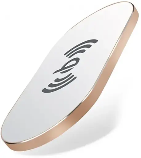 Бездротовий зарядний пристрій Awei W2 White Wireless Charge для телефону золотистий білий - фото 2
