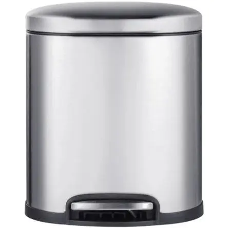 Мусорное ведро Mixxus Premium Topper-TC0205 SS Color с плавным закрытием овальное 5 л нержавейка (MI7059)  - фото 1