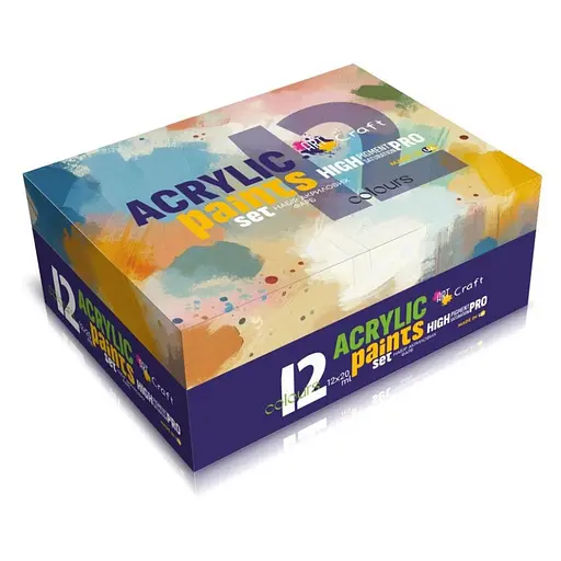 Набір акрилових фарб Art Craft 5082-AC 12 штук по 20 мл - фото 1