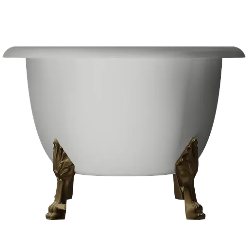 Ванна окремостояча матова Amdcon Olmpa 180x90 біла з литого каменю золоті ніжки OLMPA_180_nzhk-g_MAT Білий матовий - фото 9