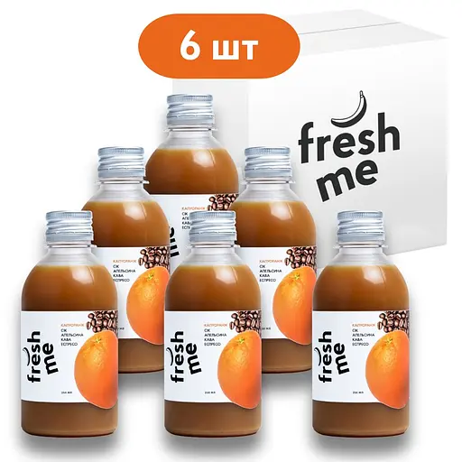 Капуоранж FreshMe Сік апельсина+Кава еспресо 250 мл х 6 шт