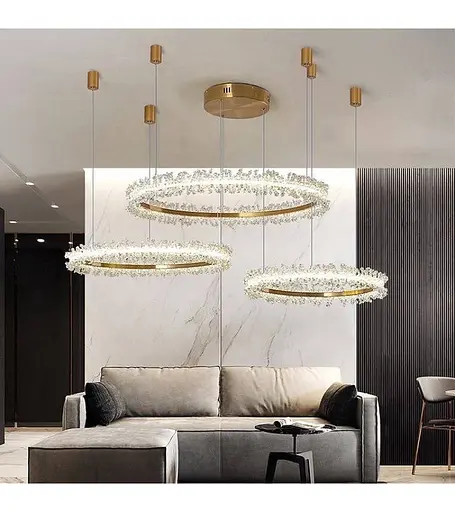 Люстра Romin 8891 SZ 800+600+400 (золото) - фото 1