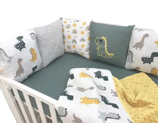 Дитячий набір Moontime у ліжечко "Зіркові динозаврики" - фото 2