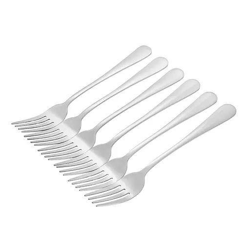 Набір столових виделок "Classic" із нержавіючої сталі (6 штук, довжина 20.5 см), Kitchen Master 86923 - фото 3