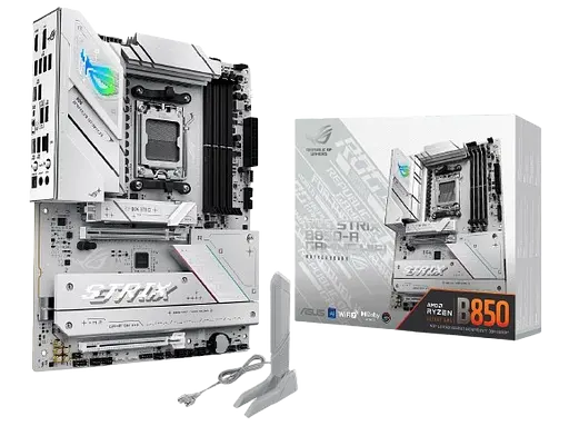 Материнcька плата ASUS B850 MAX GAMING WIFI White Socket AM5