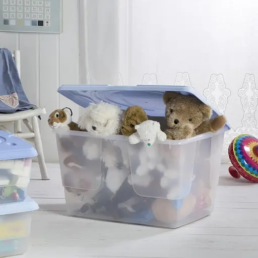 Контейнер для хранения Elite 40x60x35h, 55 л синий - фото 2