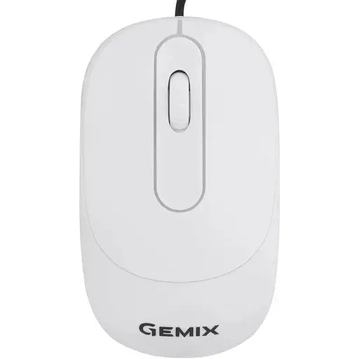 Миша Gemix GM145 білий Optical USB 800 dpi (GM145WH) - фото 1