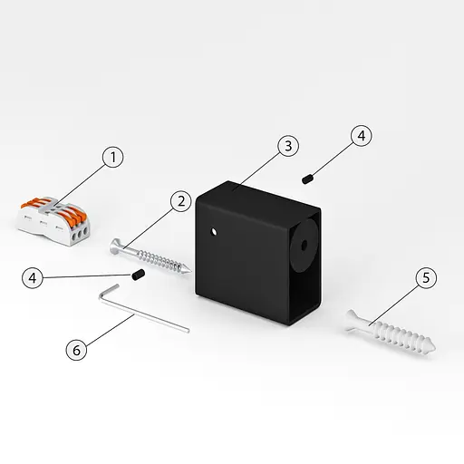 Комплект прихованого монтажу Kosser (квадратна стійка) 57x50 RL - фото 1