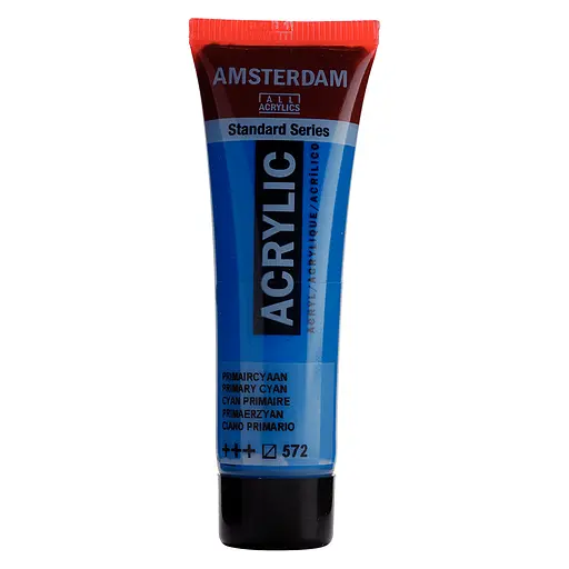 Краска акриловая AMSTERDAM (572) Первичный циановый 20 мл Royal Talens - фото 1
