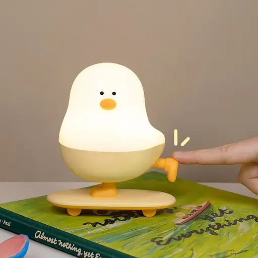 Нічник L63 Chicken on a Skateboard White / Yellow - фото 4