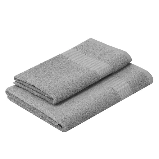 Набір рушників махрових Ardesto Essence 50х90 см 70х140 см 2 шт. 100% бавовна сірий (ART2358GR)  - фото 2