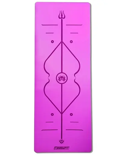 Коврик для йоги профессиональный EasyFit каучук 5 мм Фиолетовый (EF-1925-V) - фото 1