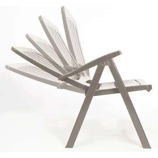 Стілець садовий пластиковий складний Bica Carmen сіро-бежевий - фото 5