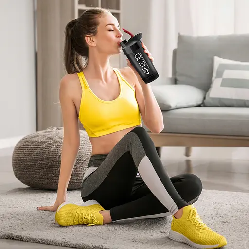 Шейкер спортивний 4FIZJO Ultra 700 мл Black/Red (P-5905973407106) - фото 8