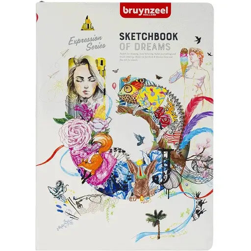 Блокнот Bruynzeel Sketch/Notebook 140 г/м2 21×29,7 см 80 л білий 